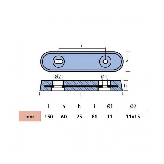 Coque à boulonner type Vetus