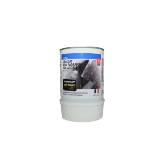 Gelcoat blanc non paraffiné. Produit vendu par Mecanic marine, spécialiste de l'accastillage à Agde